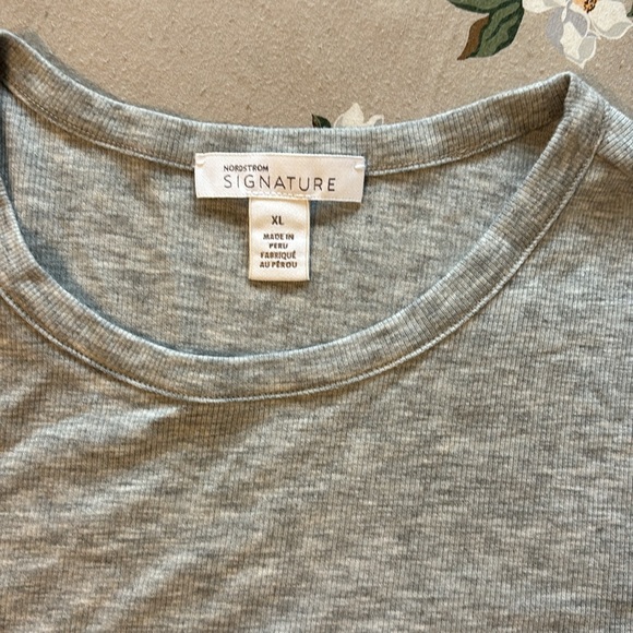 Nordstrom Signature Essential Long Sleeve Crewneck Tee - Picture 3 of 5